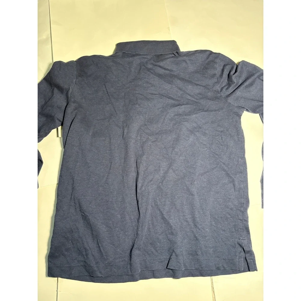 Polo Ralph Lauren Classic Fit Polo Shirt Mens Medium Blue Long Sleeve Pony